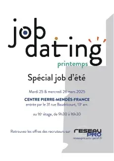Job Dating printemps 2025 spécial Job d'été Job Dating printemps 2025 spécial Job d'été